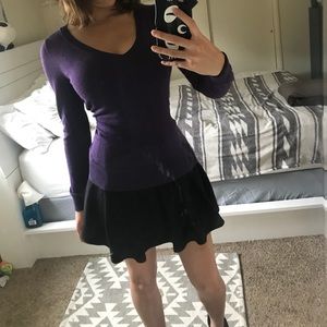 Mossimo Purple/Amethyst V Neck Sweater